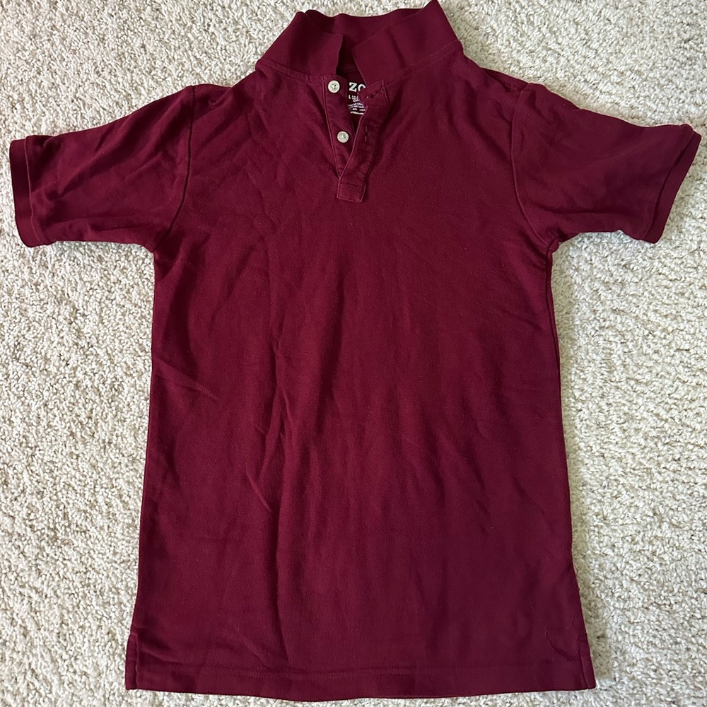 izod polo shirts for kids maroon
